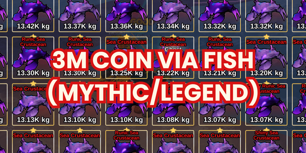 3M Coin via Fish (Mythic)